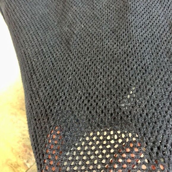 Gap Women’s Classic Mesh Navy Long Sleeve V-neck Pullover Size Large - Picture 2 of 12